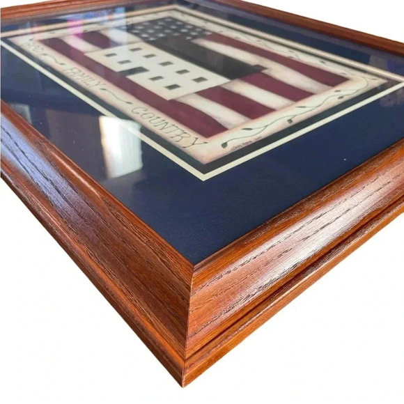 Vintage Signed Cindy Shamp Americana Classy Frame - Picture 2 of 3